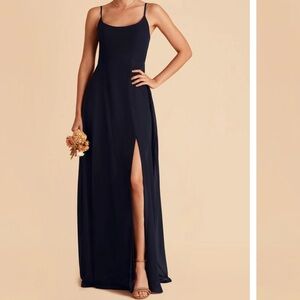 Birdy Grey Navy Spaghetti-Strap Maxi Dress